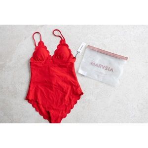 Marysia - Santa Clara Maillot in Red